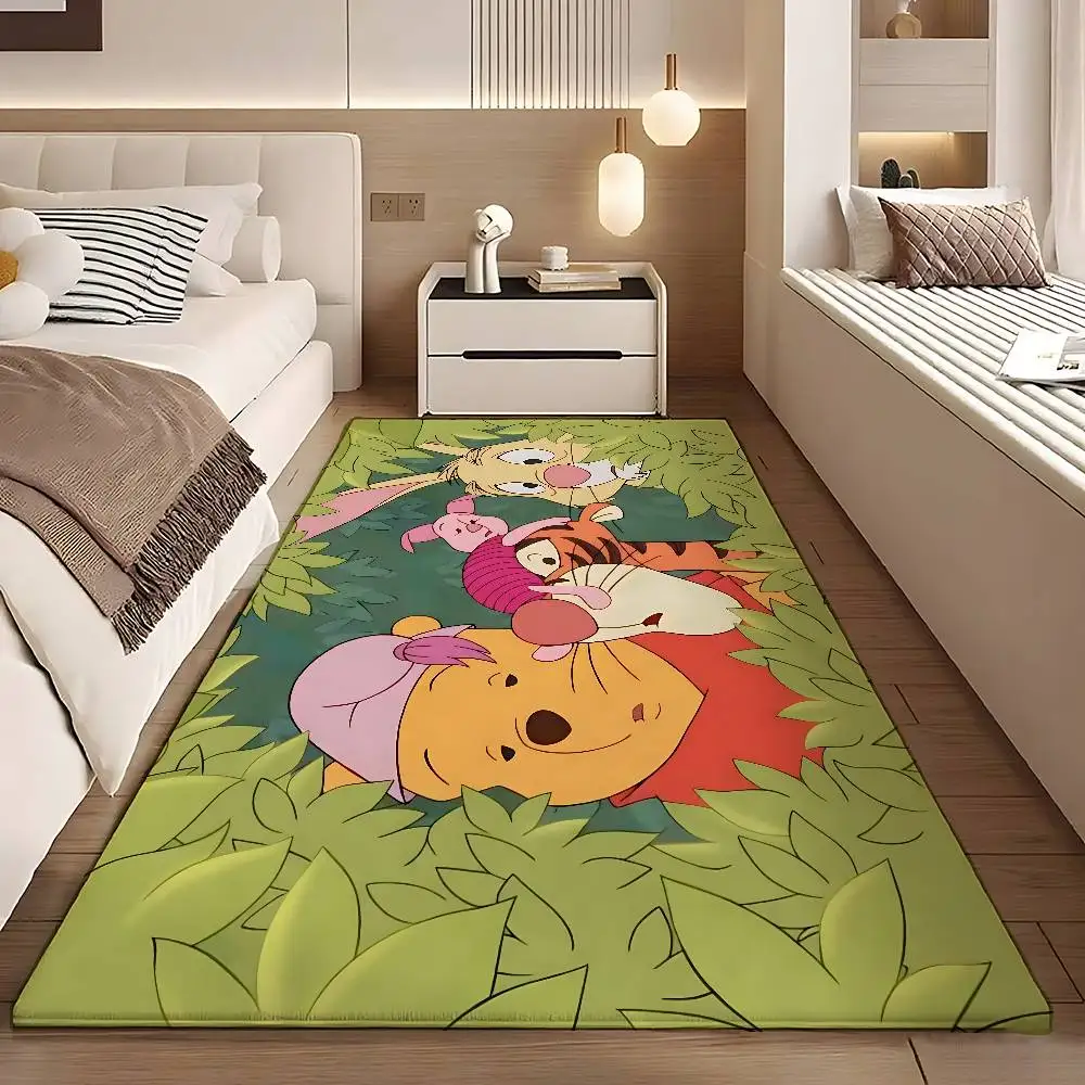 

W-Winnie-T-The Pooh Floor Mats Home Laundry Rug Carpet For Living Room Decor Lounge Area Anti-slip Foot Mat Entrance Doormat