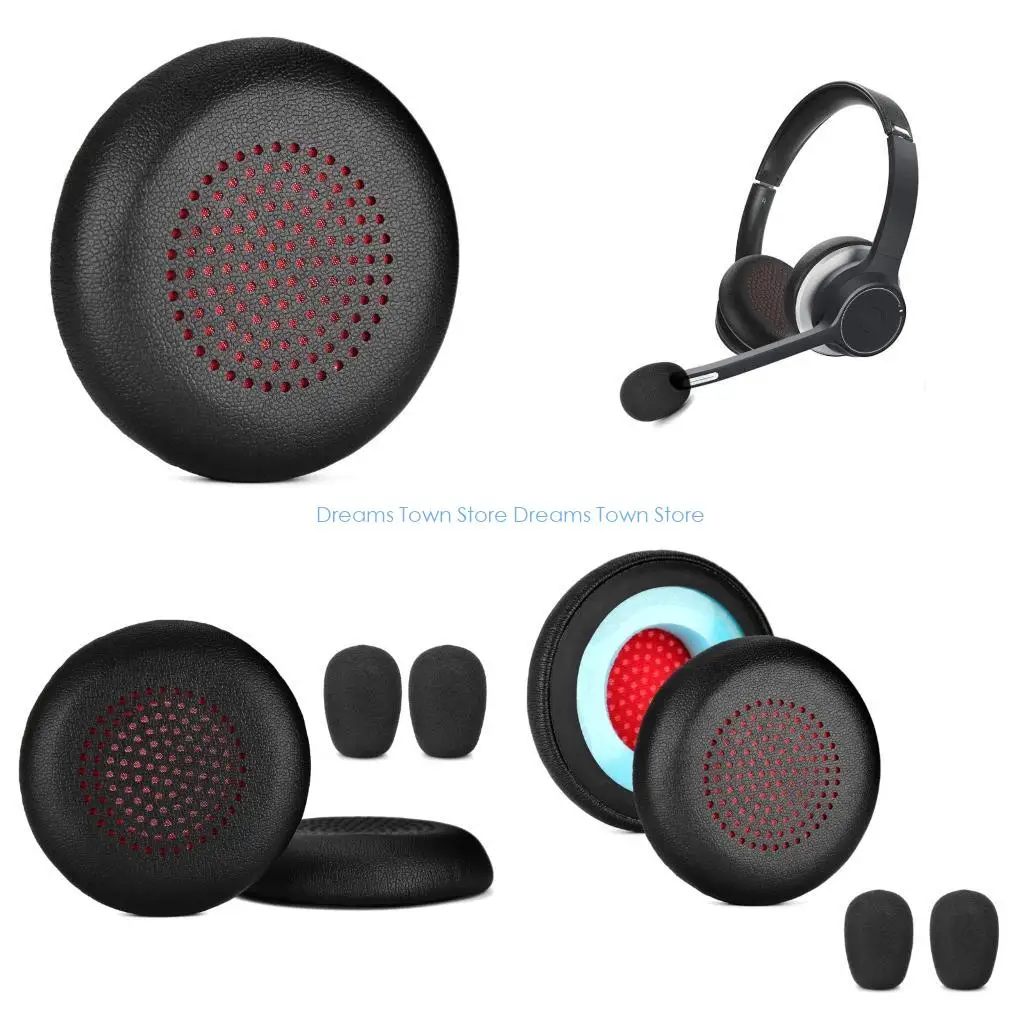 Fones ouvido HX6A fones ouvido para poli 4310/4320/uc2 almofadas ouvido com tampa formulário microfone