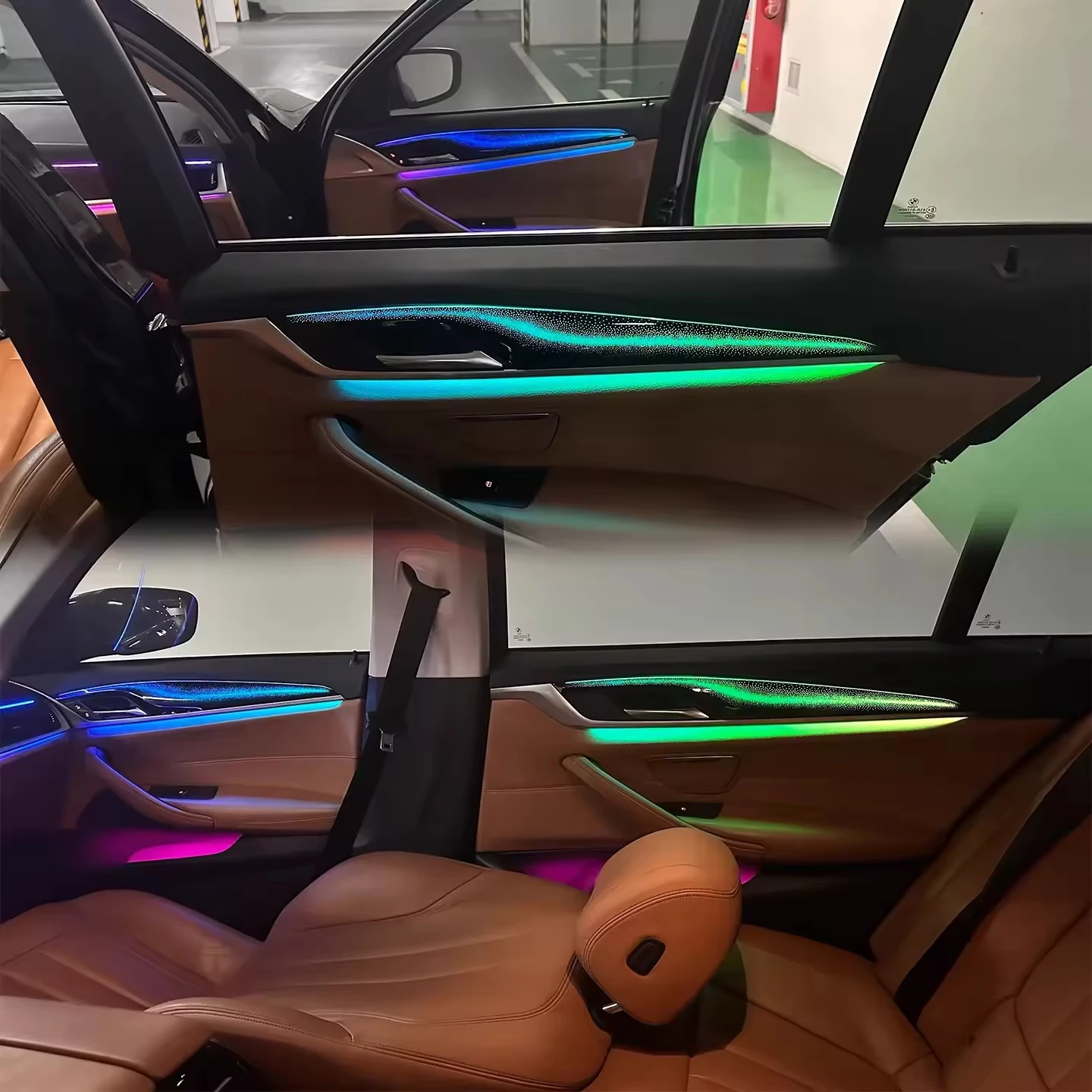 64 Colors Dynamic G30 Ambient Light for 5 Series 2017-2023 Europe Version Screen Control Interior Lighting Upgrade
