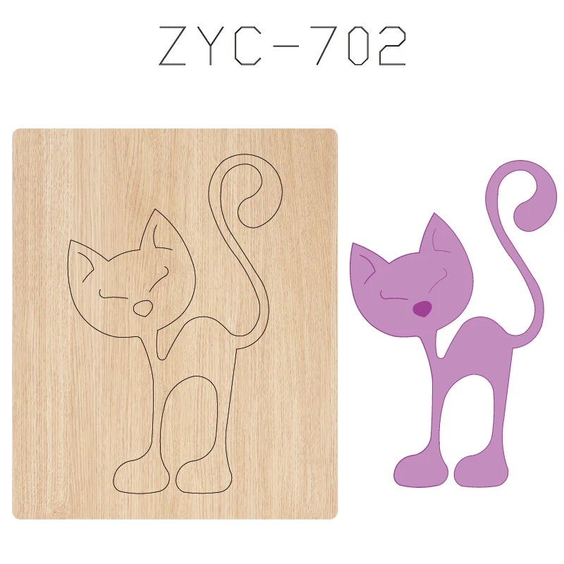 

ZYC-702 Деревянная форма для резки Cat подходит для высекающих машин
