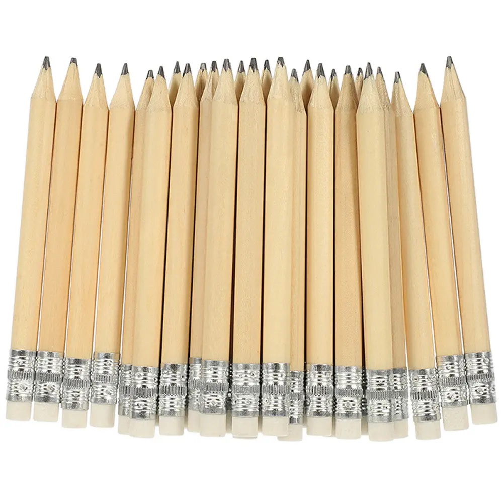 100 pcs Pencils Drawing Writing School Halloween Christmas New Year Draw Pencil Eraser Pencil Erasers Pencil Erasable Pencil