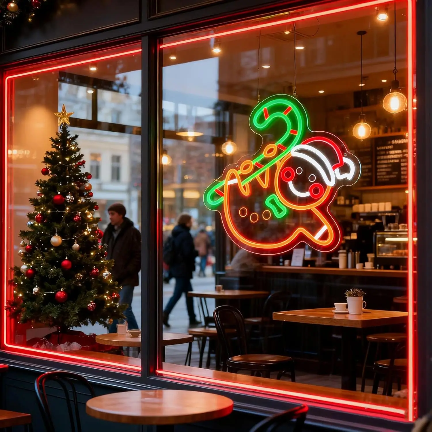 Christmas LED Neon Sign For Bedroom Party Fireplace Home Decoration Secret Santa Holiday Gift For Family