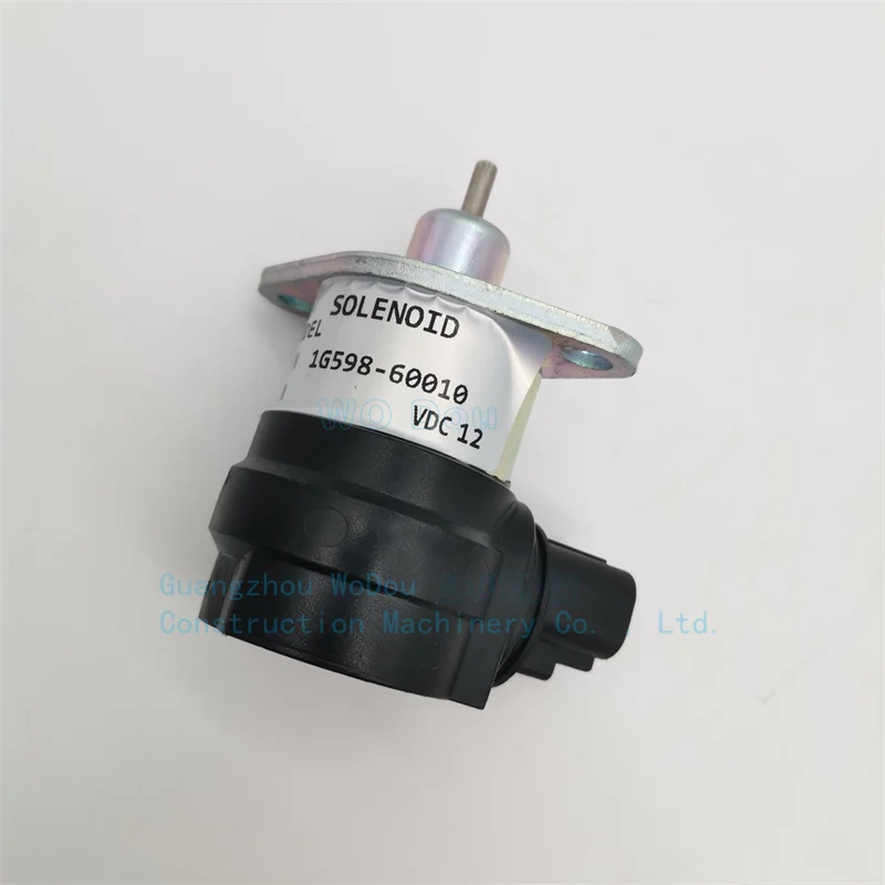 1G598-60010 12V Shutdown Fuel Cut off Stop Shutoff Solenoid Valve Fit For Kubota Agricultural Tractor Excavator EngineParts