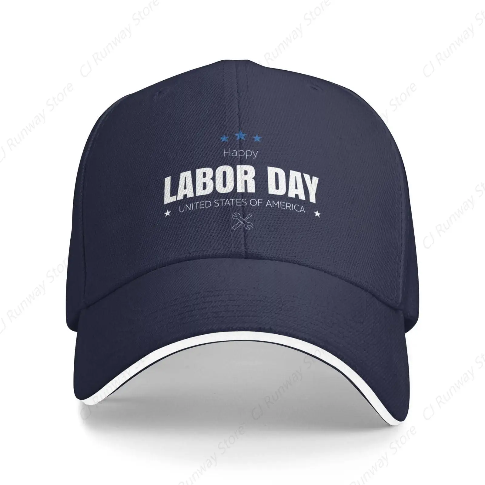 Happy Labor Day Hat Baseball Cap Sports Casquette Men Women Adjustable Leisure Dad Trucker Hat