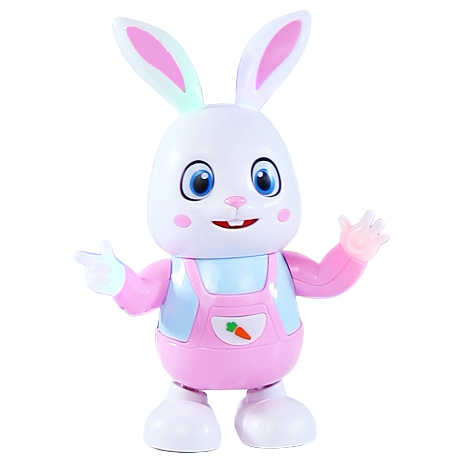 Giocattolo di coniglio danzante musicale elettrico strumento educativo precoce illuminazione giocattolo interattivo per bambini per bambini regalo di compleanno di pasqua di natale