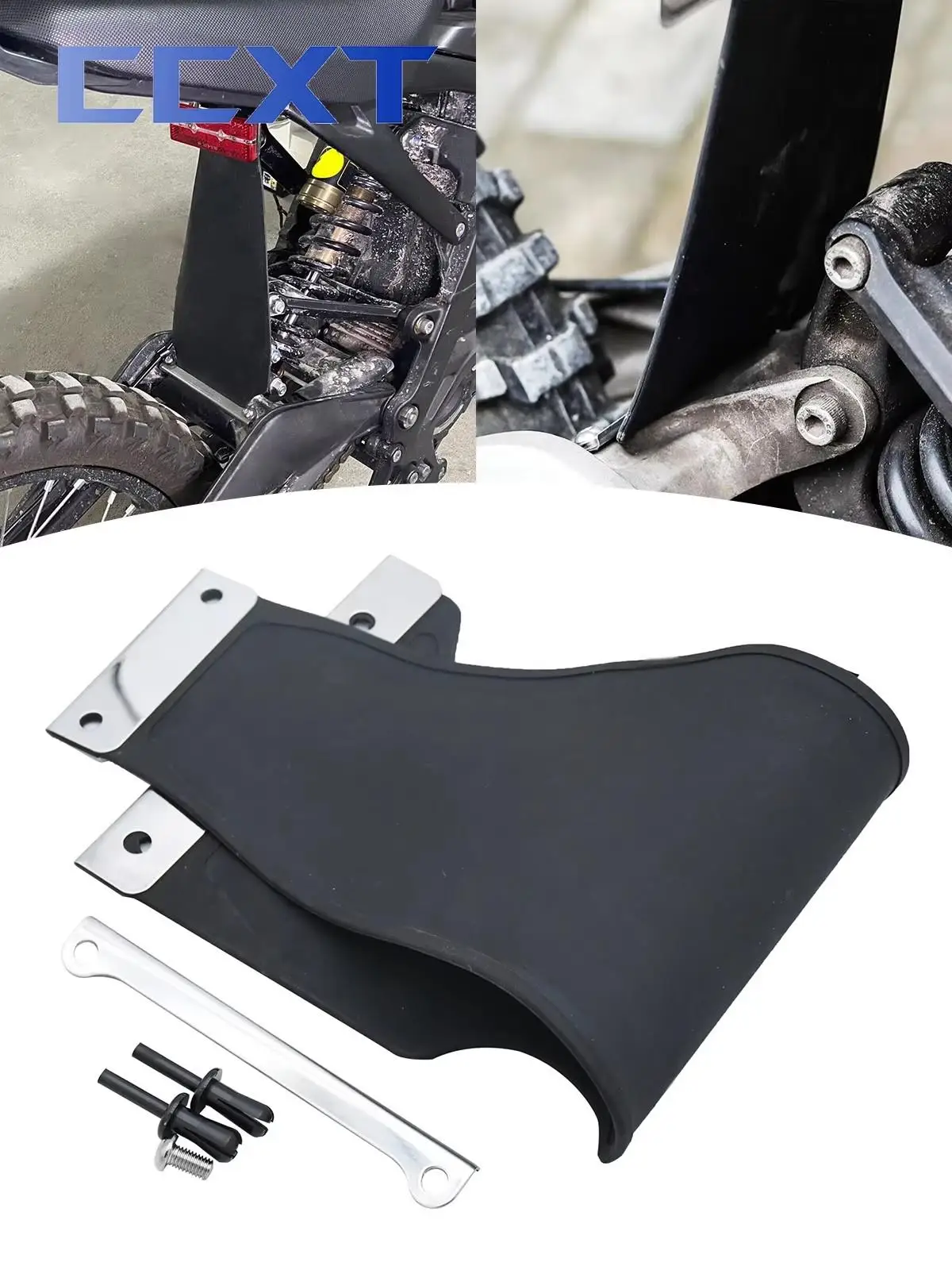 AliExpress Motorcycle Mudguard Rubber Rear Shock Absorption Mud About Splash Dirt Bike For Surron Sur-Ron Z900 CB650R Universal