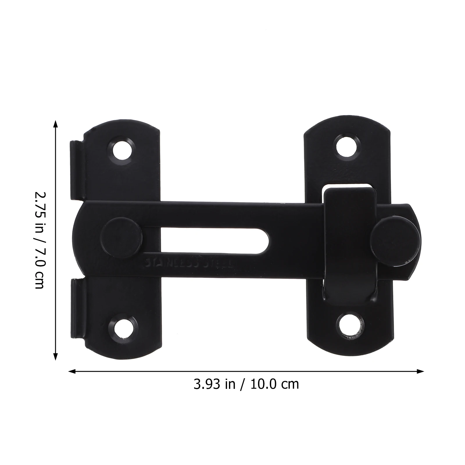 2 stks Deurslot Premium Schuifbout Klink Beveiliging Voor Achtertuin Garage Slaapkamer Raam Deur Duurzaam Slijtvast Gehard