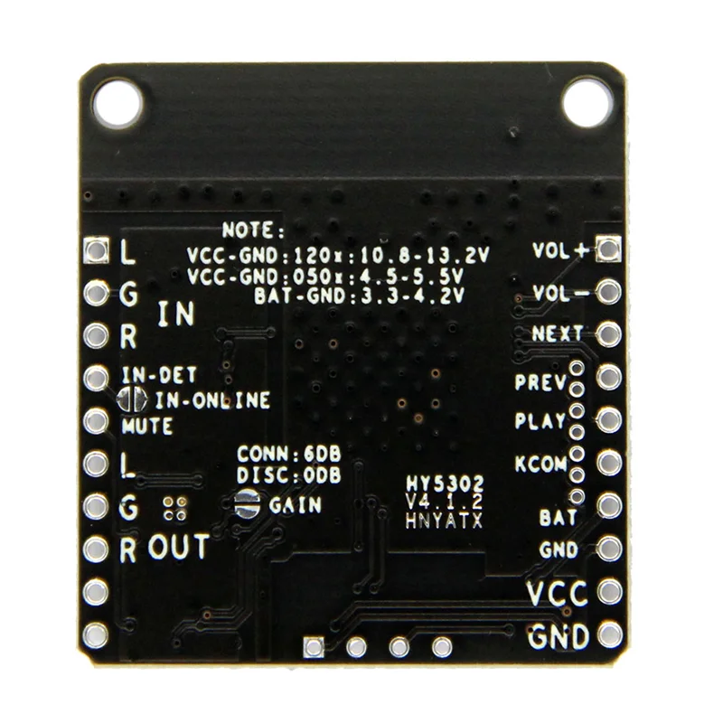 B64C 1 قطعة QCC3031 APTXHD وحدة إدخال الصوت خط في ضياع Hifi أسود لمكبر الصوت مع تيار مستمر، 10.8-13.2 فولت