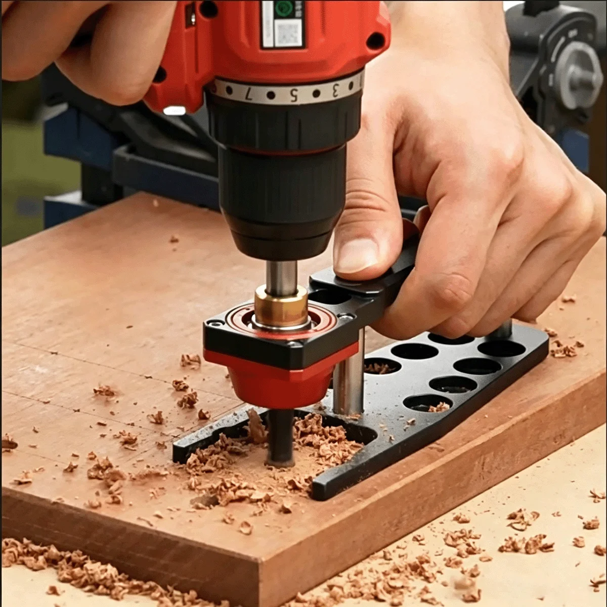 Vertical Drill Guide Jig Straight Hole Drilling Locator, Portable Drill Stand Guide, Precision Perpendicular Drilling Template
