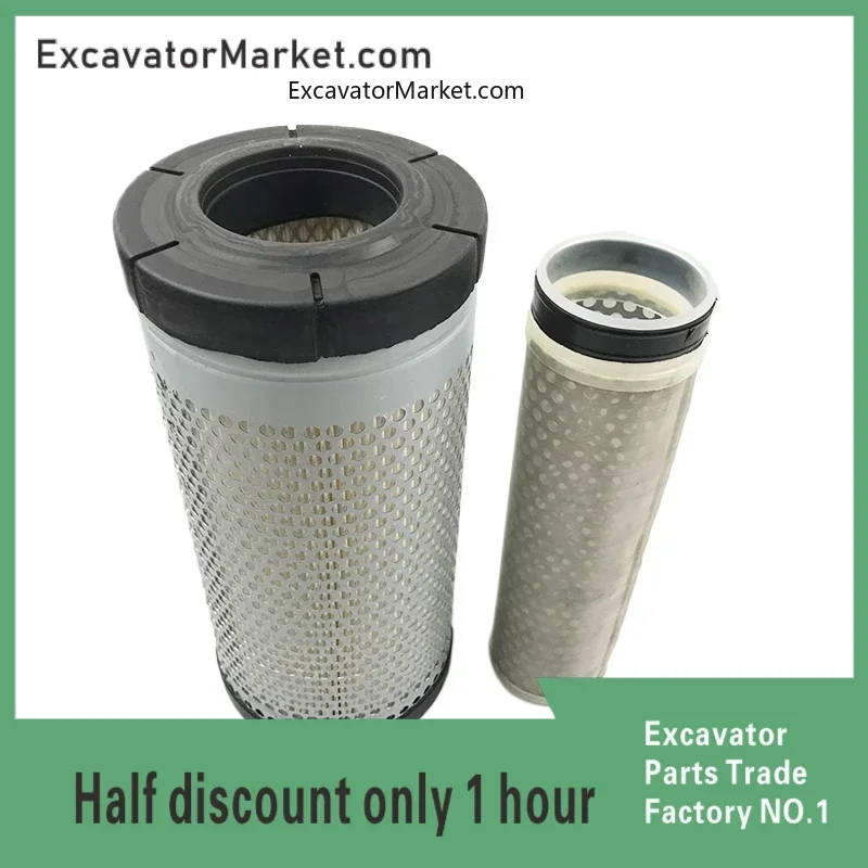 For Hitachi Zax60 70-5g-5a Air Filter, Kubota 190 Imported Filter Paper Excavator Accessories High Quality