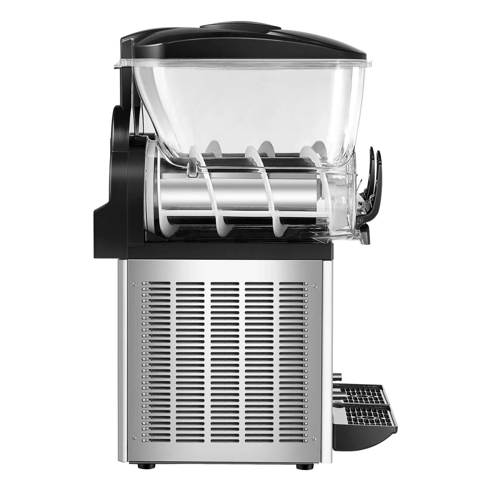Succebuy 1000W Commercial Slushy Machine 15Lx2 Tank Margarita Maker Stainless Steel Smoothie Frozen Drink Maker for Supermarkets