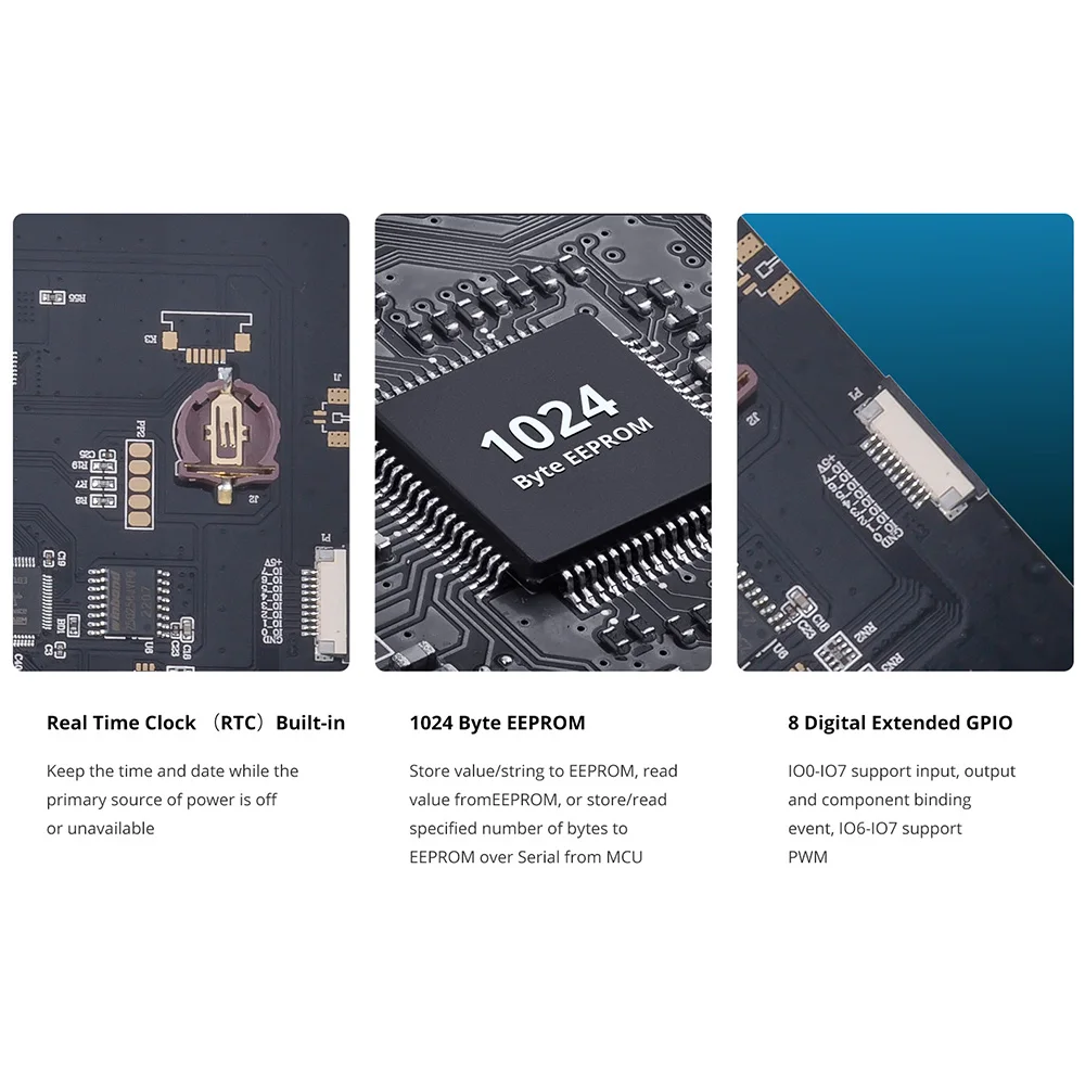 NEXTION Enhanced Series ESP32 HMI RTP LCD Display 2.4'' 2.8'' 3.5'' 4.3'' TFT Module 1024 Bytes EEPROM GPIO Touch Screen