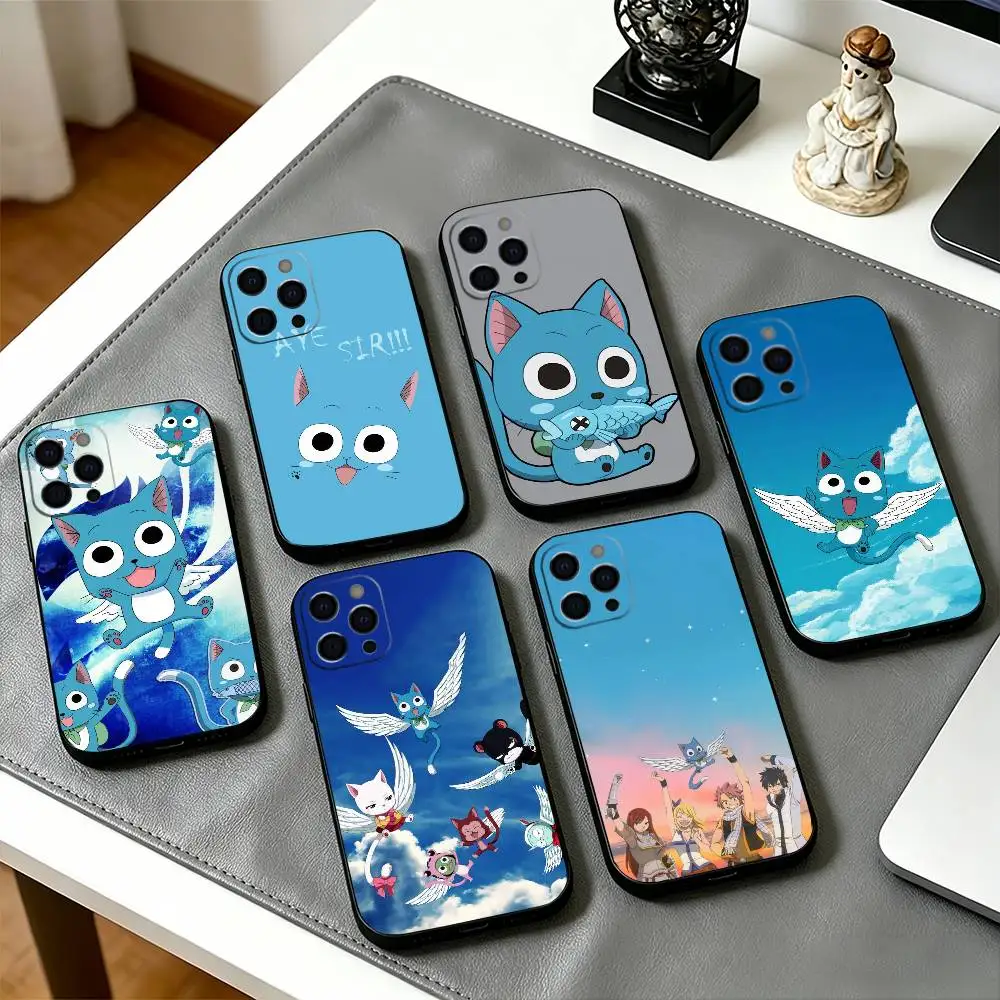 

Anime F-Fairy Tail Happy Phone Case Silicone Soft For IPhone 17 16 15 14 13 12 11 X XR Plus Pro Max Plus