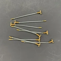 10pcs Universal Replacement Metal Spring Screw Fit For Zorro Gas Lighter Inner Part DIY Repair Accessories Size 50*2.35mm