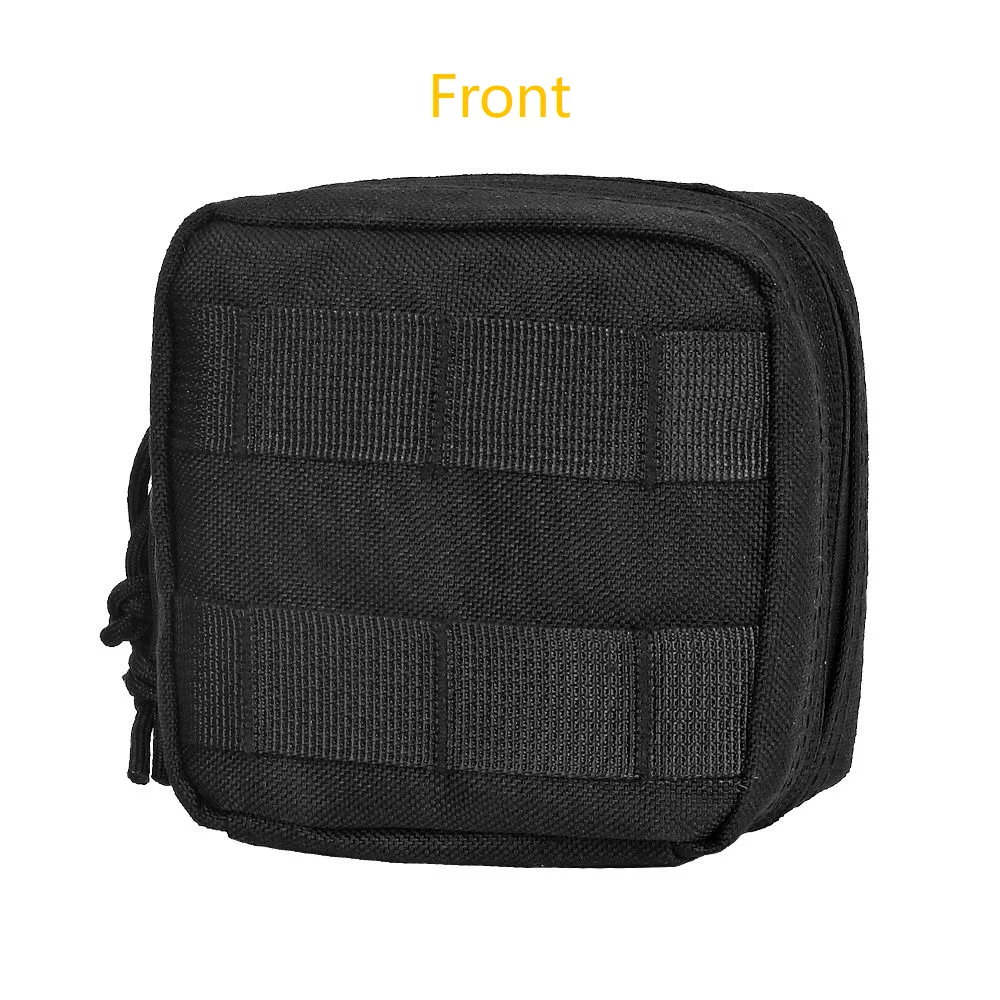 Mini bolsa de cintura EDC MOLLE conjunto de 2 peças da mesma cor - bolsa utilitária para equipamento EDC - pacote de cinto de caça para caminhadas, acampamento