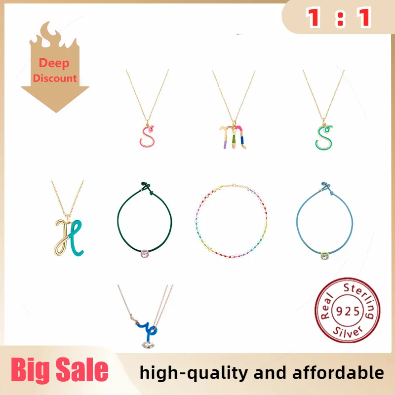 2024 The Latest 925 Niche Design Fashion Trend Light Luxury Style Lady Bea Bongiasca Jewelry Necklace Romantic Couple Gift