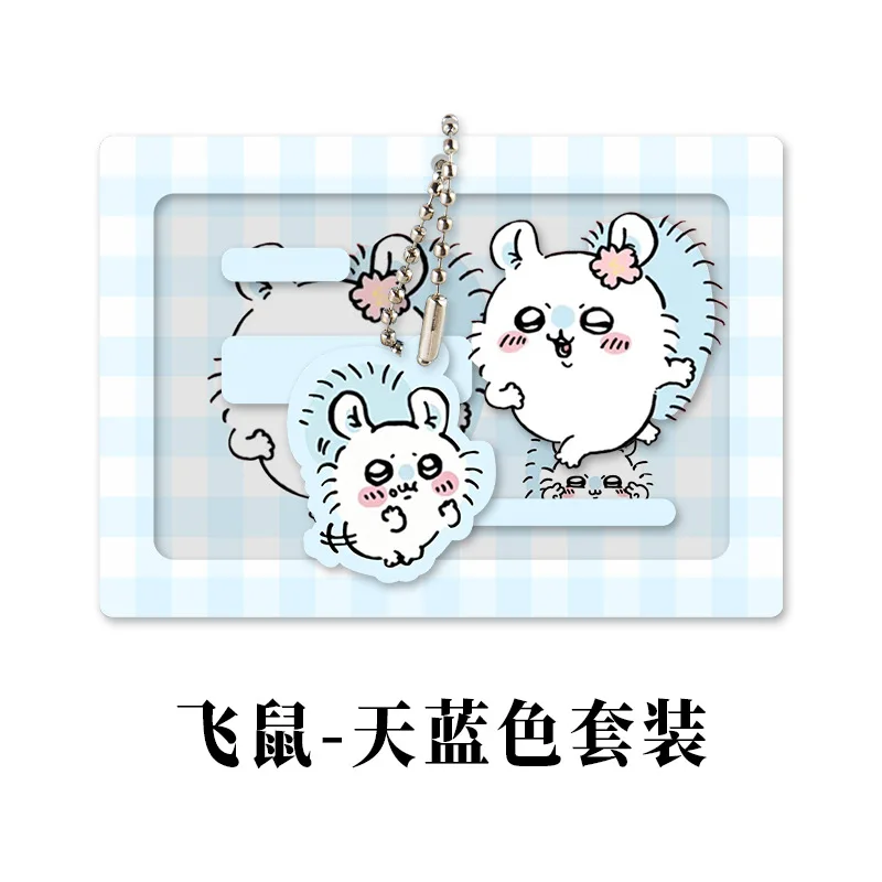 جديد Chiikawa الكرتون أنيمي Momonga الاكريليك غطاء بطاقة الهوية لطيف طالب عالية الجمال انزلاق غطاء بطاقة غطاء هدية للأطفال #5