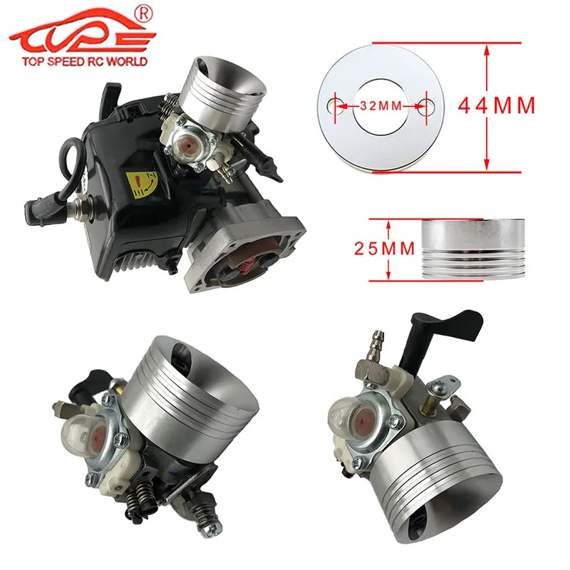 23CC~58CC Engine Upgrade Carburetor or Air Filter Base Kit for 1/5 Hpi Rovan Km Baja FG RCMK GoPed Redcat Zenoah CY Engine Parts