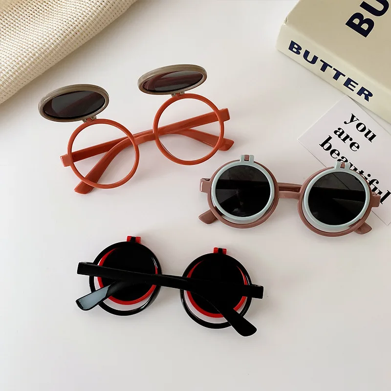 

New Fashion Child Sunglasses Outdoor Uvproof Funny Cute Black Glasses Summer Beach Photography Eyewear