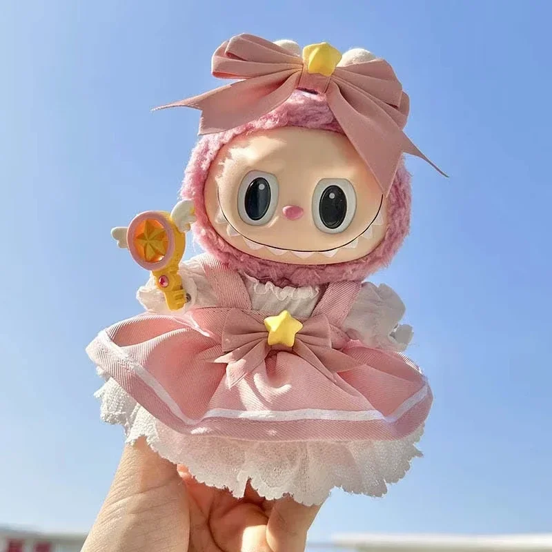 

Kpop Style Labubu Idol Doll Skirt Set | Cute Baby Plush Doll Outfit | 15/17cm Sweet Skirt Clothes Accessories