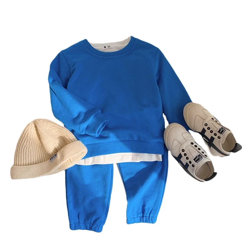 

Baby Autumn Clothes Sets for Boys Girls Sweatshirts+Sweatpants Pullover Tops Tracksuits Toddler Kids Clothes Baby Unsiex Outfits