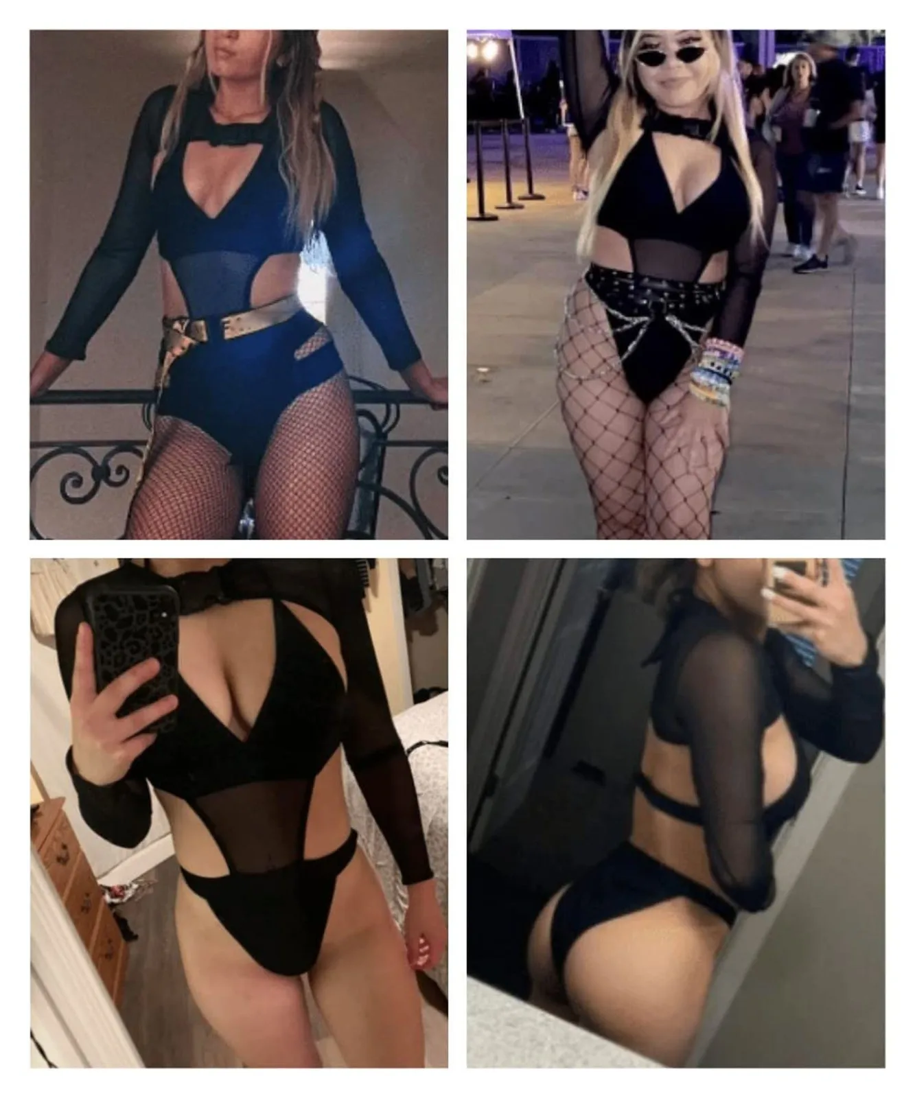 

Women Sexy Bodysuit Deep V Neck Hollow Out Backless Onesie Adults Romper Long Sleeve Crop Top Erotic Lingerie Rave Party Outfits