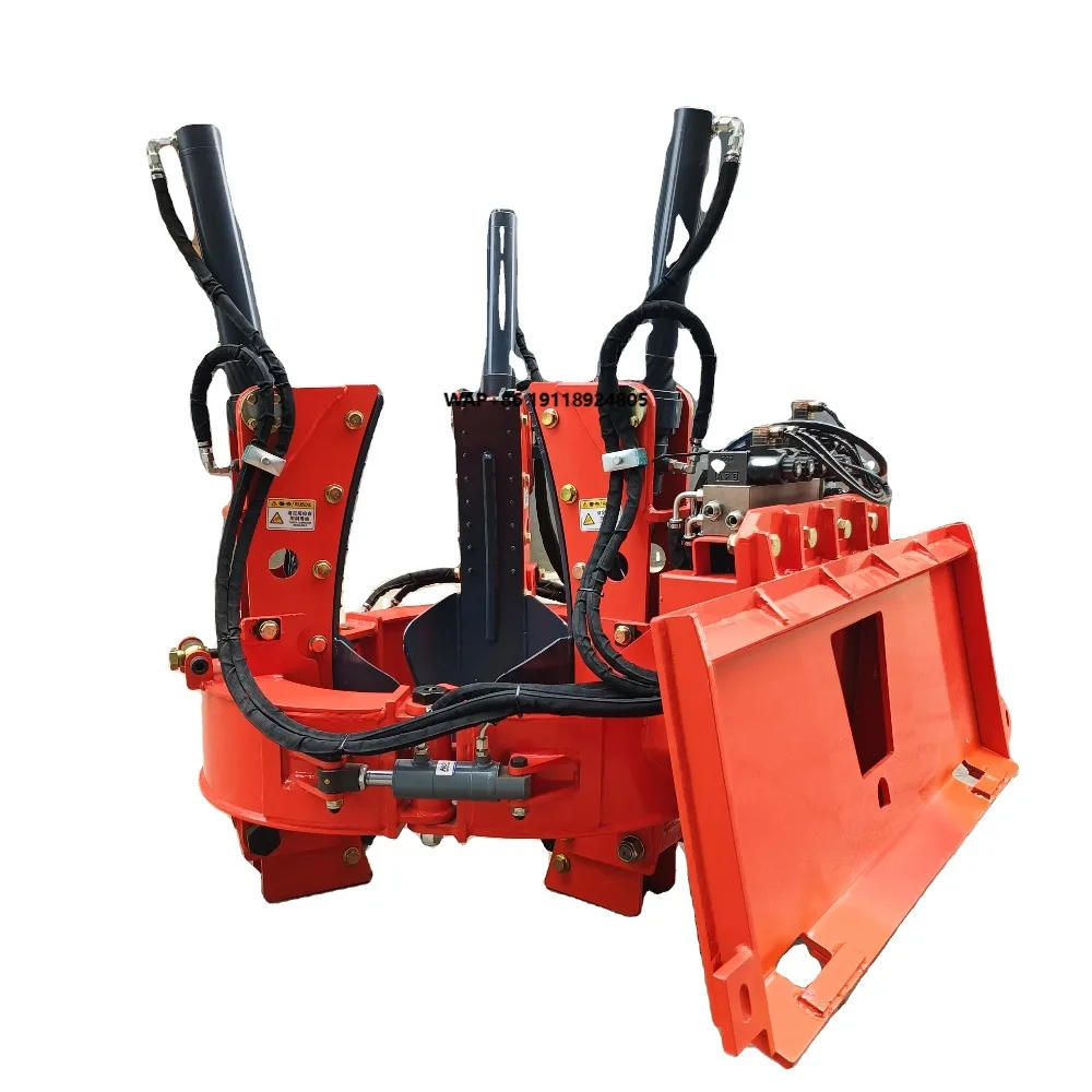 Tree Mover Skid Steer Hydraulic Tree Mover Spade Transplanter Machine Dig Garden Use