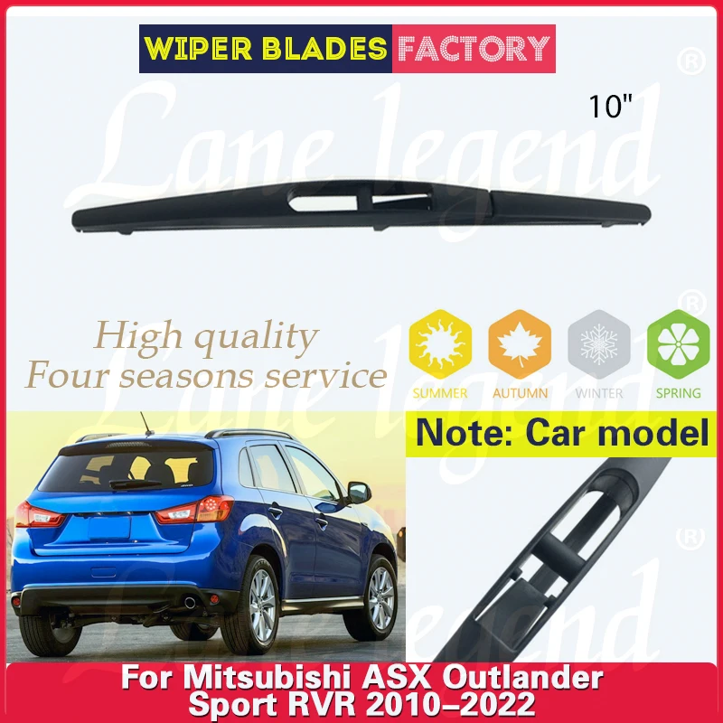 10 "ด้านหลังกระจกเครื่องซักผ้ากระจกใบปัดน้ําฝนสําหรับMitsubishi ASX Outlander Sport RVR 2010 - 2022 รถอุปกรณ์เสริม