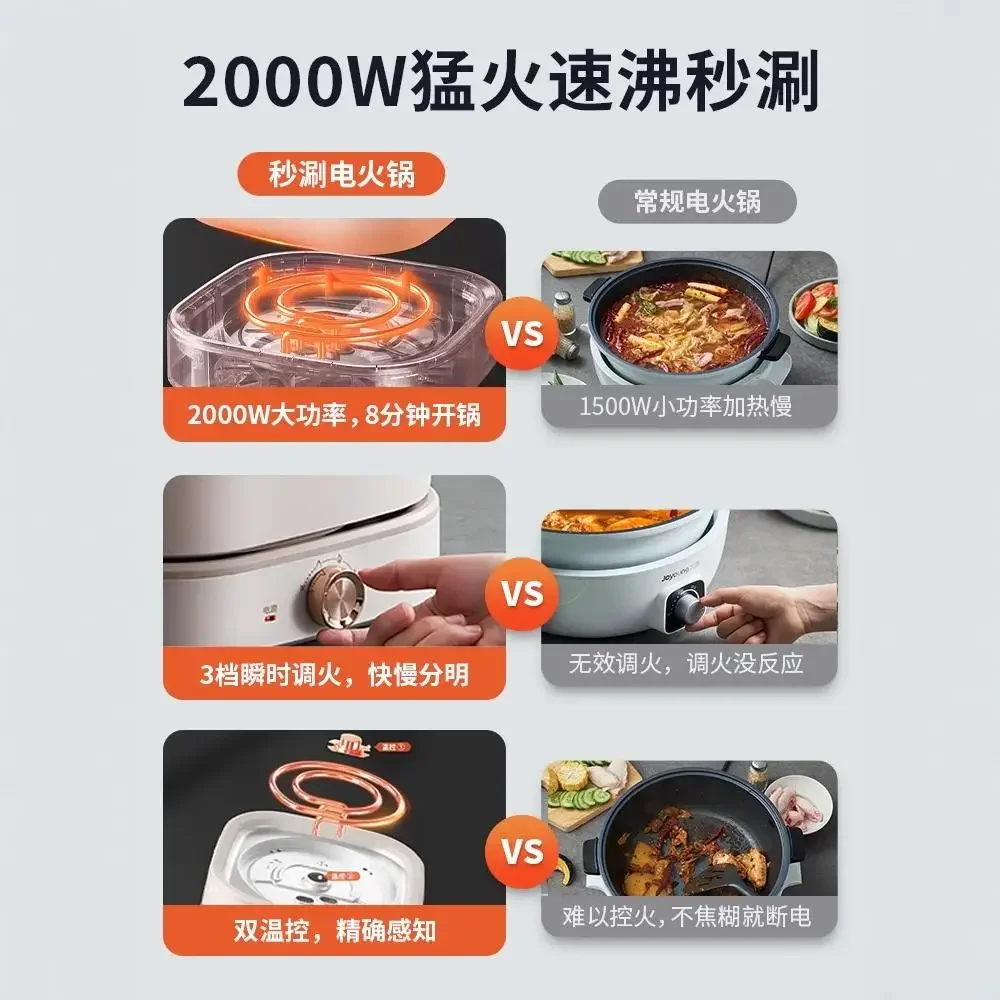 Household multifunctional mandarin duck cooking pot split type