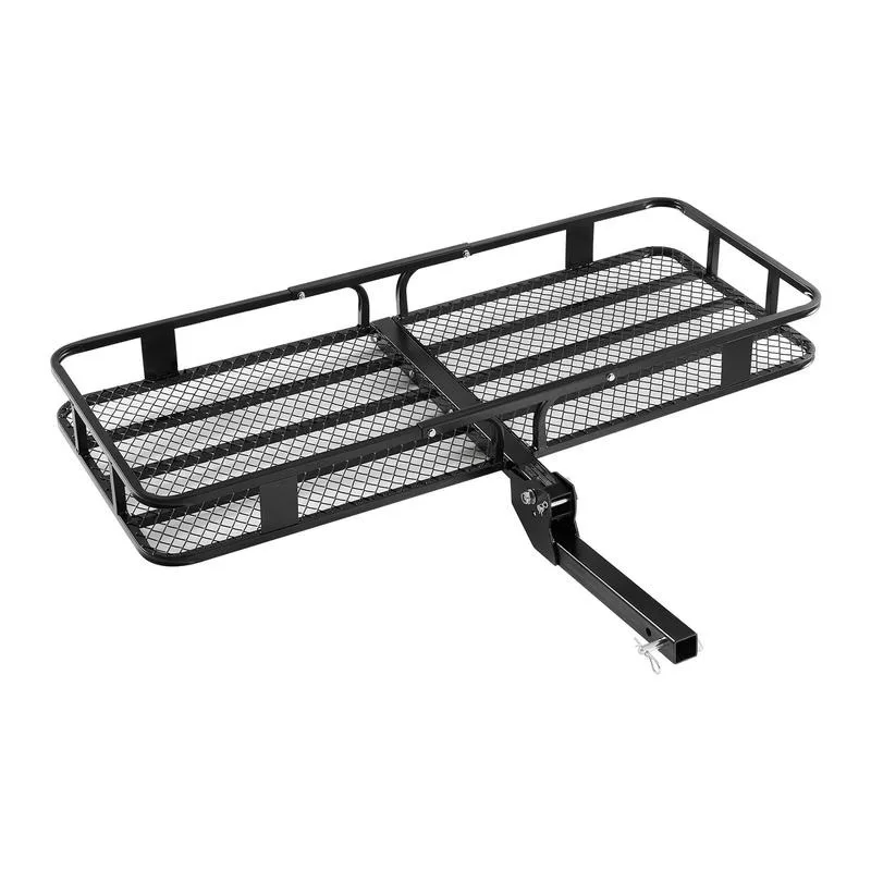 

500 lbs Hitch Cargo Carrier Folding Hitch Cargo Carrier with Cargo Net 60x24x6 Folding Hitch Carrier