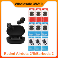 Wholesale3/6/10pcs Xiaomi Redmi Airdots 2 Bluetooth 5.0tws Waterproof Headphones Fone Xiaomi  Earbuds Basic 2  In-Ear Headphones