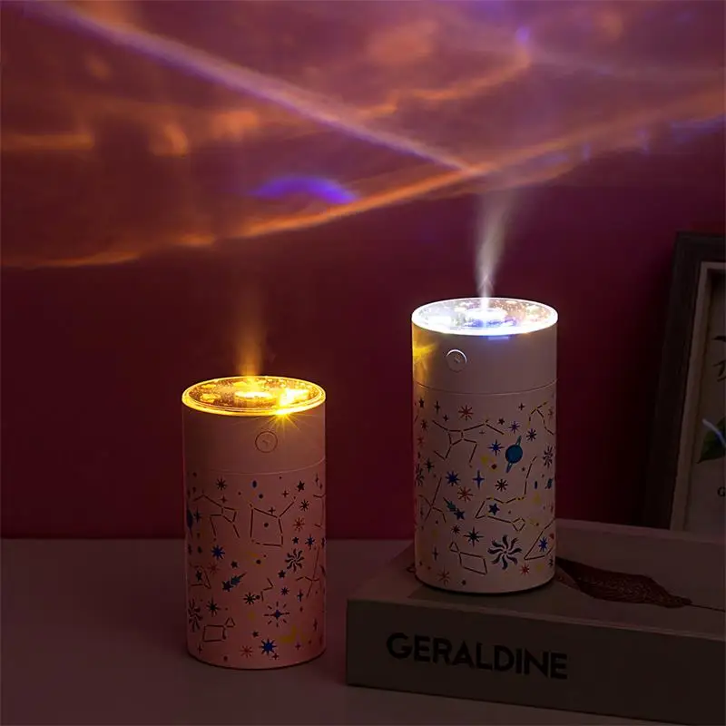 Hogar Proiettore vuoto Umidificatore USB Mini LED Atmosferica Star Forniture per auto Umidificatore portatile per piccole auto Casa Camera da letto creativa