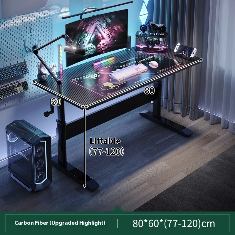 

Cheap Gaming Table Accessories Oled Height Adjustability Desk Chair Headphone Hook RGB Lighting Mesa Para Computador Furniture