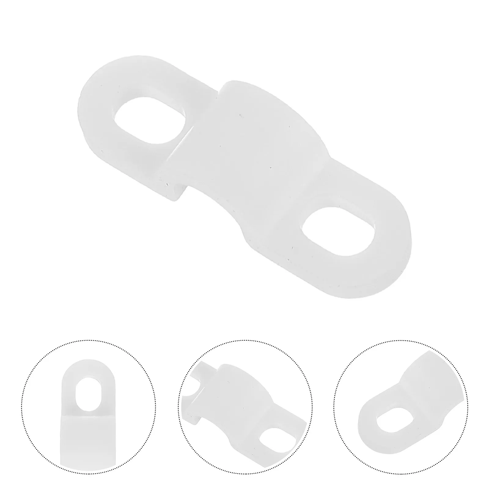 100Pcs Desktop Cable Organizer Wire Clamp White Unique R-Type Power Cord Clips Home Office Computer Wire Fastener Cable