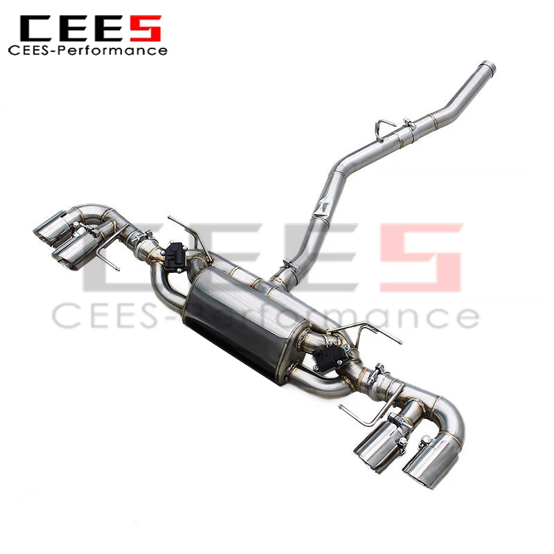 

CEES Valvetronic Exhaust Pipes for Maserati Grecale 2.0T 2023-2026 Stainless Steel Catback Muffler Chrome Silver Tips