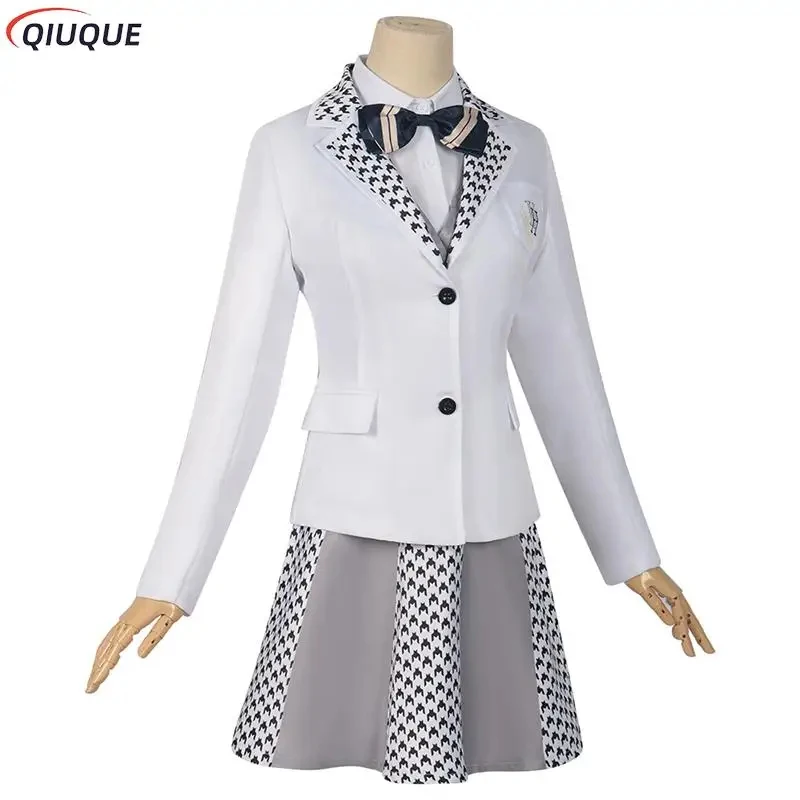 

Anime Blue Lock Reo Mikage Cosplay Costume Wig Women JK School Uniform Embroidery Suits Jacket Skirt Shirt Vest Tie Full Set