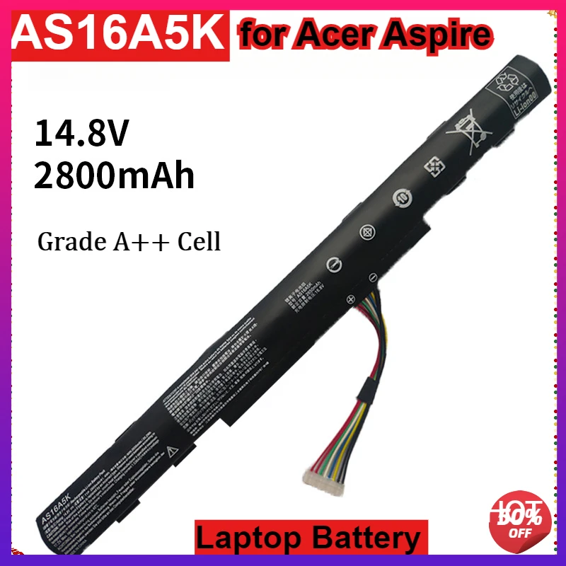 AS16A5K AS16A8K Battery for Acer Aspire E15 E5-575 N16Q2 E5-576G E5-575G E5-475 F5-573 E5-575-52JF E5-575-33BM E5-575G-76YK