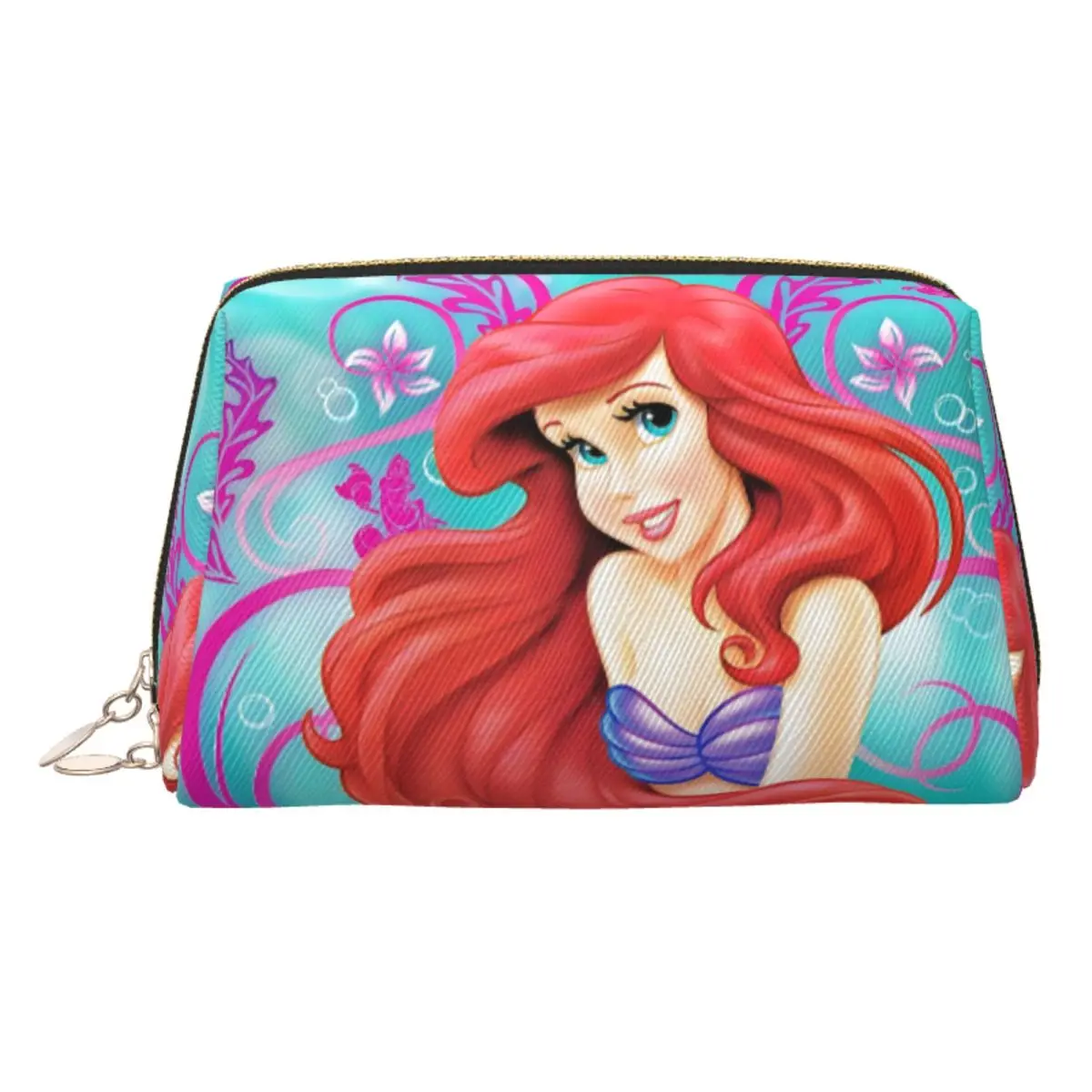 

Custom Ariel The Little Mermaid Manga Movie Cosmetic Bag Women Kawaii Big Capacity Makeup Case Beauty Storage Toiletry Bags