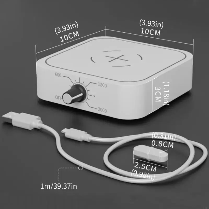 High Precision Magnetic Stirrer Lab Electric Mixer Adjustable Speed 200-2000RPM Capacity Mini Home Use