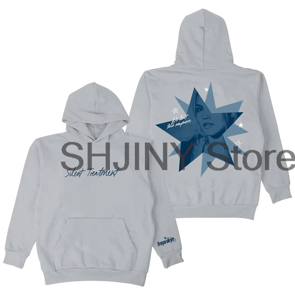 Freya Skye Silent Treatment Merch Felpa con cappuccio Manica lunga Streetwear Uomo Donna Felpe con cappuccio Abiti di moda