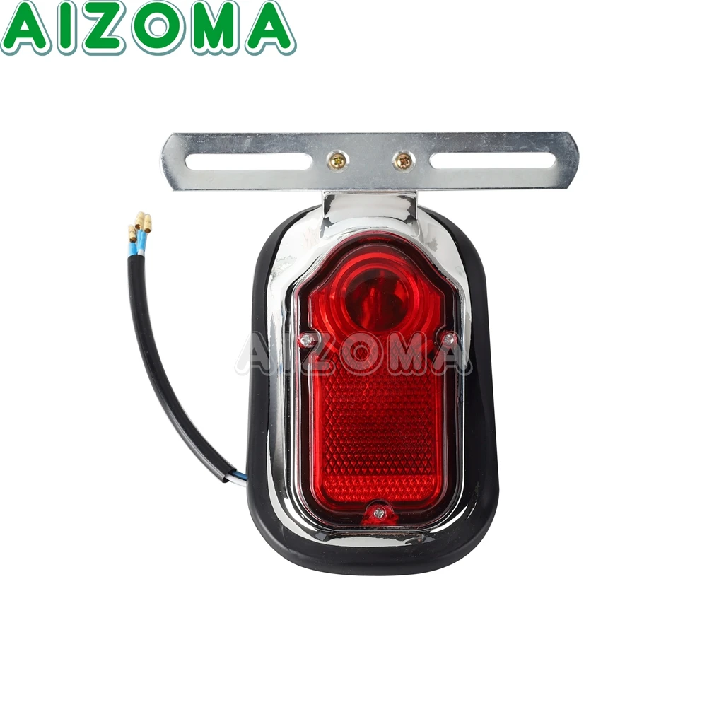 Rear Tail Light Lamp Tombstone Motorcycle Brake License Plate Light Taillight For Harley Sportster Dyna Softail Touring Custom