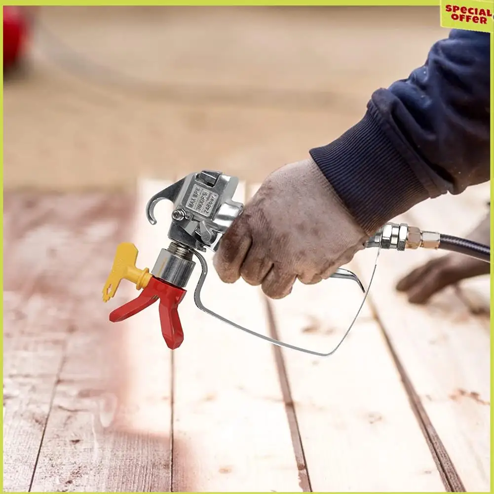 A34R 1 قطعة آلة رش الطلاء بدون هواء 3600 رطل لكل بوصة مربعة معدنية مع 4 وصلات دوارة 211,515,517,621 و4 مرشحات