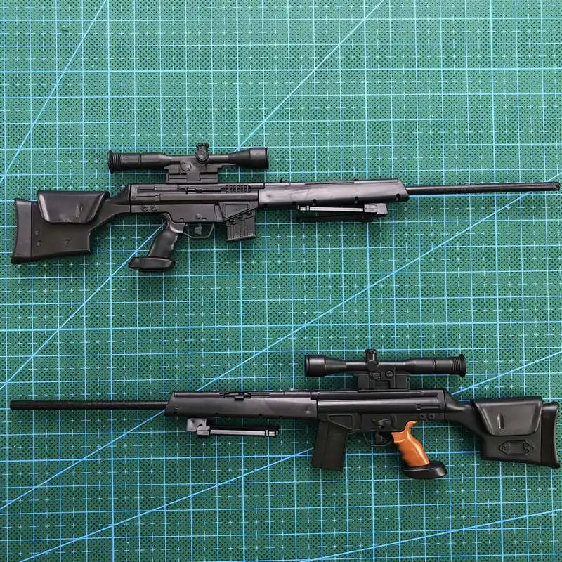 1:6 PSG-1 Sniper Rifle Gun 1/6 Black Coated Plastic Military Model Accessories For 12