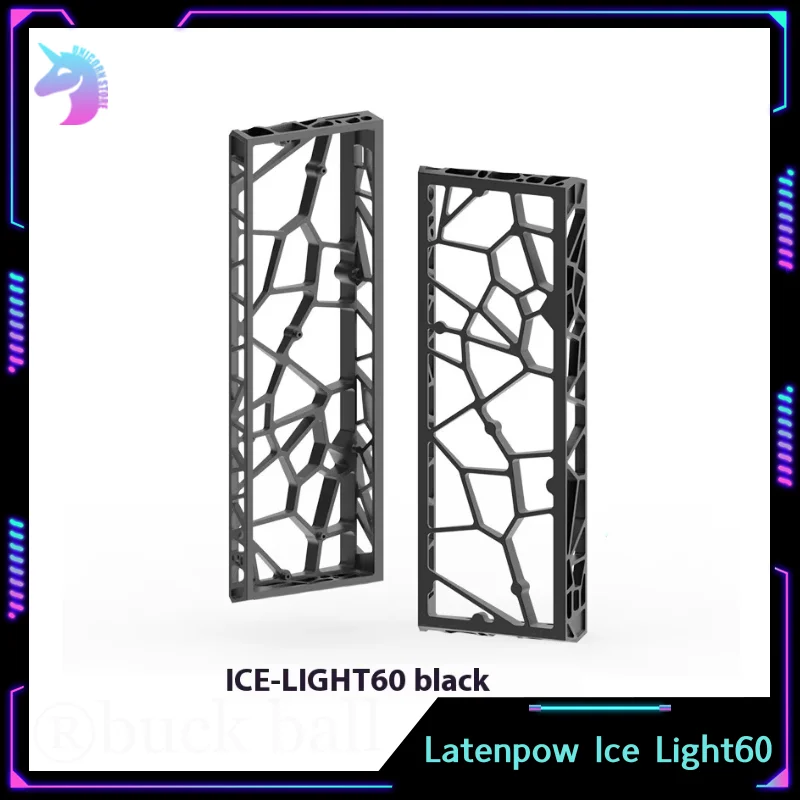 Latenpow Ice Light60 Keyboard Shell  Hollow Out Mechanical Keyboard Shell Aluminium Alloy Keyboard Case GH60 PC Accessory Custom