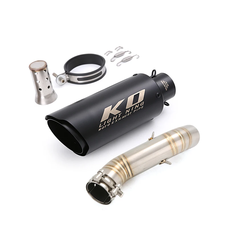 Slip On For Honda CBR400R CBR500R CB500F 2016-2025 CB500X CB400X Motorcycle Mid Exhaust Link Pipe 51mm Muffler Escape