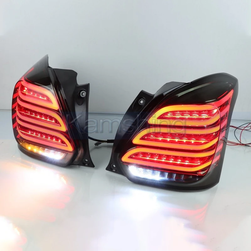 1pair Rear Bumper Taillight For Suzuki Swift 2017-2020 Modified LED Tail Light Taillamp Rear Stop Light Warning Lamp Signal Lamp view 6