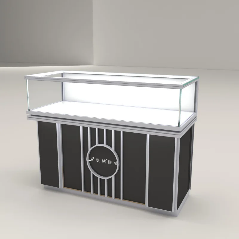 custom.Jewelry Showcase Led Lighting Watch Jewelry Cabinet Jewellery Display Counter Design Shop