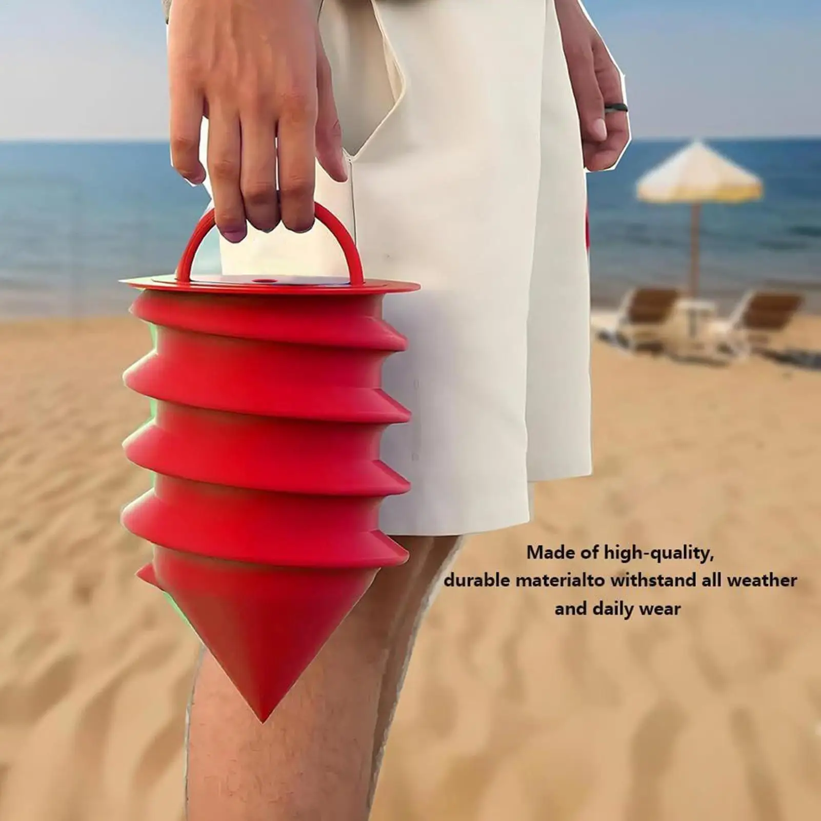 Spiral Design Waterproof Sandproof Anti-Theft Beach Safe Box Portable Secure Storage Case for Phone Cash Valuables Ideal