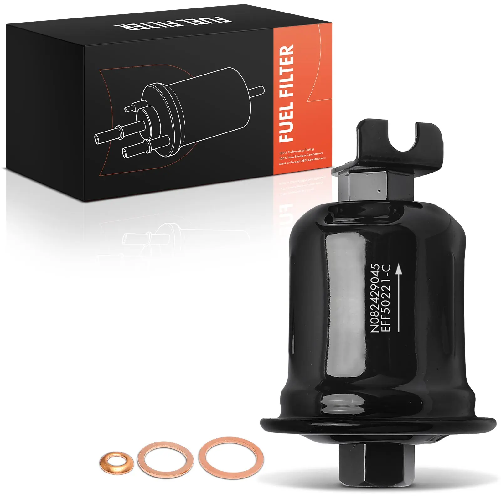 Frankberg 1x Brandstoffilter voor Mitsubishi Colt V CJ Lancer IV Toyota RAV 4 I 2330049185 0986450221 MR204132 2330079495