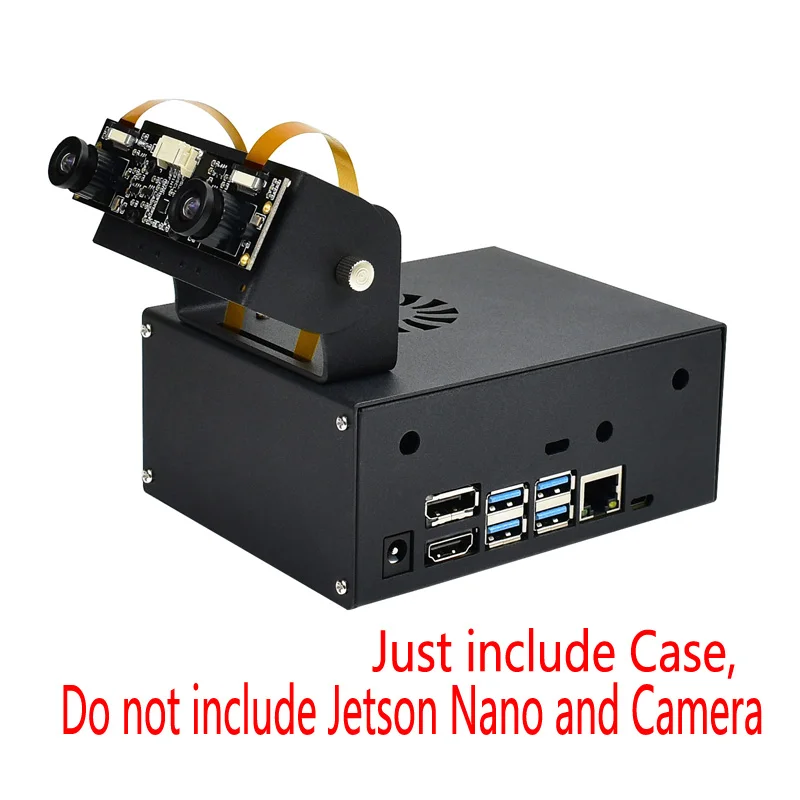 Jetson Nano Metal Case (C) Camera Holder Internal Fan Design for Jetson Nano Developer Kit